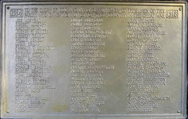 St. James' Church Memorial