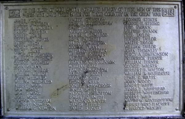 St. James' Church Memorial