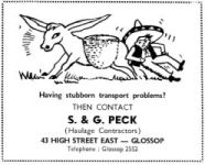 Peck's advertisement