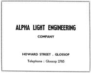 Alpha Light advertisement