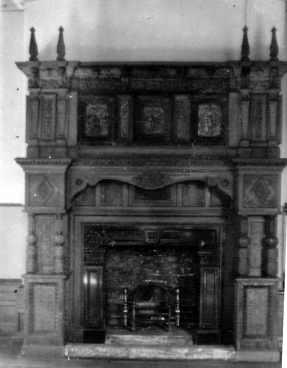 Glossop Hall ballroom fireplace