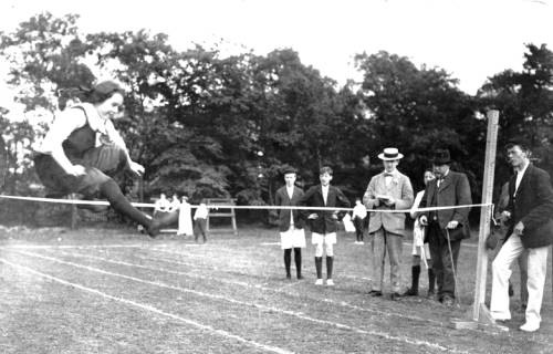 Mabel doing high jump