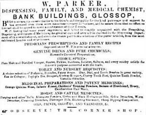 W Parker advert 30 October 1869