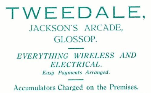 Tweedale's advertisement 1926
