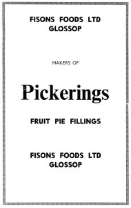 Pickerings advertisement