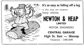 Newton & Heap advertisement