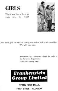 Frankenstein advertisement