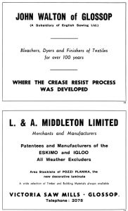 John Walton and Middleton advertisements