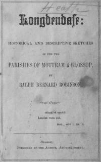 Longdendale History 1863 Title Page