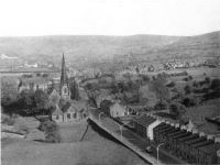 View of Glossop from Dinting Arches