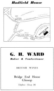 Hadfield House & Ward's advertisements
