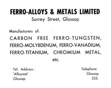 Ferro-Alloys advert