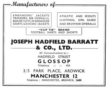 Joseph Hadfield, Barratt  advert