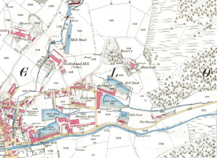 Old Glossop map extract