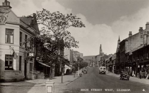 Looking eastward up High Street West ca 1938