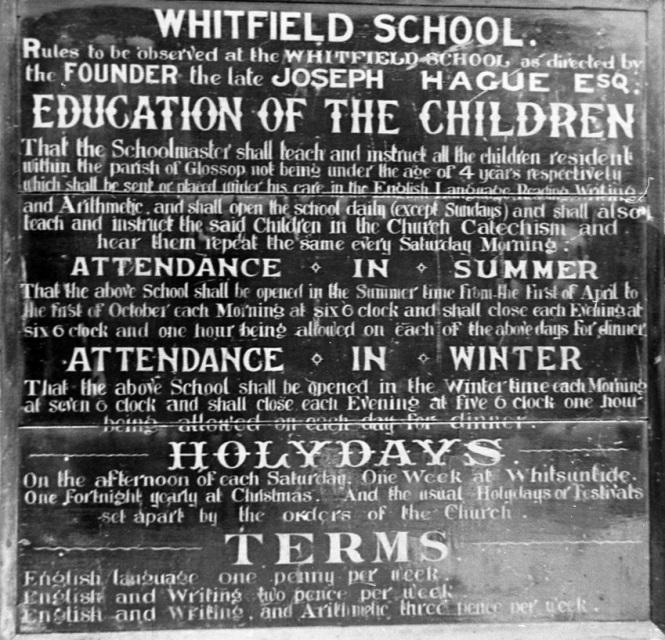Whitfield Endowed School rules
