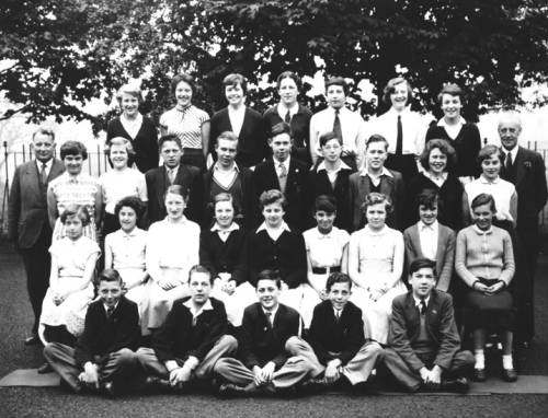 West End School, Mr Bowden's Class, 1956