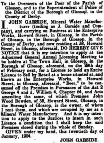 Glossop-dale Chronicle and North Derbyshire Reporter 19 February 1904