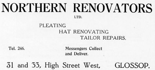 Advertisement for Northern Renovators 1928