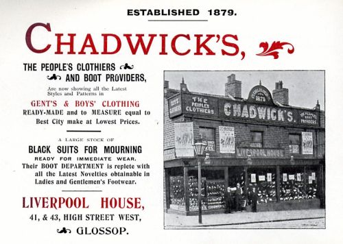 Advertisement for Chadwicks 1904