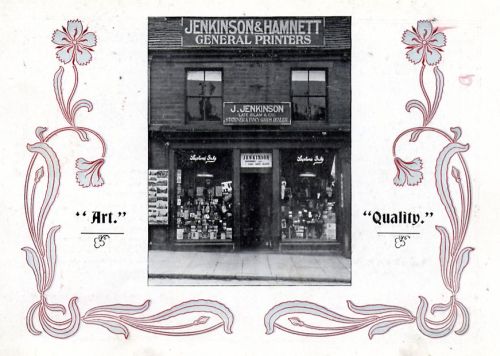Advertisement for Jenkinson & Hamnett 1904