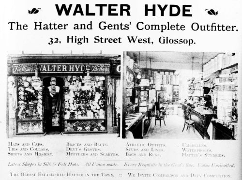 Advertisement for Walter Hyde's ca 1910