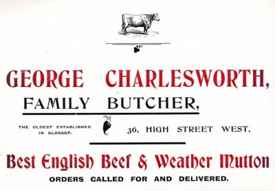 Advertisement for Charlesworth's 1904