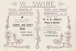 William Swire advert from the 1904 Sketch of Glossop