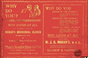 William Moran advert from the 1901 Whitfield Church bazaar programme